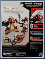 Wreck-Gar from Transformers - Power of the Primes - Deluxe manufactured by Hasbro [Back]