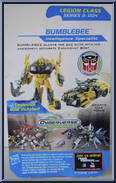 Bumblebee (Intelligence Specialist) from Transformers - Prime - Beast Hunters - Cyberverse Legion Class manufactured by Hasbro [Back]