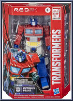 Optimus Prime from Transformers - R.E.D. - Basic Series manufactured by Hasbro [Front]