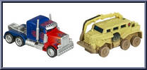 Optimus Prime vs Bonecrusher from Transformers - Revenge of the Fallen - RPM Battle Series manufactured by Hasbro [Loose]