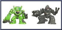 Autobot Skids vs Megatron from Transformers - Revenge of the Fallen - Robot Heroes manufactured by Hasbro [Loose]