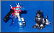 Optimus Prime / Ravage from Transformers - Robot Heroes - Generation 1 manufactured by Hasbro [Loose]