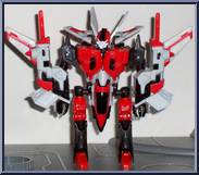 Storm Jet from Transformers - Robots in Disguise (2001) - Deluxe Class manufactured by Hasbro [Storm Jet Robot Mode]