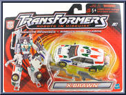 X-Brawn (White) from Transformers - Robots in Disguise (2001) - Deluxe Class manufactured by Hasbro [Front]