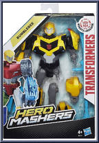 Bumblebee from Transformers - Robots in Disguise (2015) - Hero Mashers manufactured by Hasbro [Front]