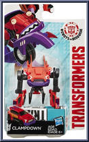 Clampdown from Transformers - Robots in Disguise (2015) - Legion Class manufactured by Hasbro [Front]