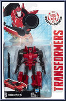 Sideswipe from Transformers - Robots in Disguise (2015) - Warriors manufactured by Hasbro [Front]