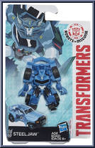Steeljaw from Transformers - Robots in Disguise (2015) - Legion Class manufactured by Hasbro [Front]