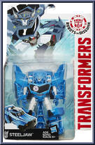 Steeljaw from Transformers - Robots in Disguise (2015) - Warriors manufactured by Hasbro [Front]