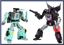 Rodimus / Sideswipe & Whisper from Transformers - Shattered Glass - Basic Series manufactured by Hasbro [Loose]