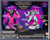 Rodimus / Sideswipe & Whisper from Transformers - Shattered Glass - Basic Series manufactured by Hasbro [Back]