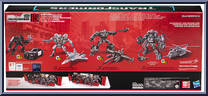 Barricade / Starscream / Megatron / Blackout from Transformers - Studio Series - Movie manufactured by Hasbro [Back]