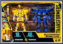 Bumblebee vs Dropkick from Transformers - Studio Series - Buzzworthy Bumblebee manufactured by Hasbro [Front]