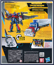 Optimus Prime from Transformers - Studio Series - Buzzworthy Bumblebee manufactured by Hasbro [Back]