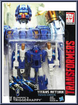 Blowpipe & Triggerhappy from Transformers - Titans Return - Deluxe manufactured by Hasbro [Front]