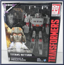 Doomshot & Megatron from Transformers - Titans Return - Voyager manufactured by Hasbro [Front]