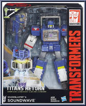Soundblaster & Soundwave from Transformers - Titans Return - Leader manufactured by Hasbro [Front]