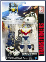 Throttle & Breakaway from Transformers - Titans Return - Deluxe manufactured by Hasbro [Front]