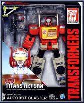 Twin Cast & Blaster from Transformers - Titans Return - Leader manufactured by Hasbro [Front]