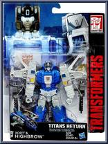 Xort & Highbrow from Transformers - Titans Return - Deluxe manufactured by Hasbro [Front]