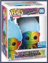 Blue Troll (Rainbow) from Trolls - Good Luck Trolls Pop! manufactured by Funko [Front]