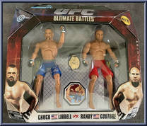 Chuck Liddell vs. Randy Couture from UFC - Ultimate Fighting Championship - Ultimate Battles manufactured by Jakks Pacific [Front]