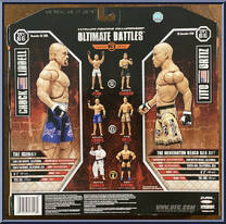 Chuck Liddell vs. Tito Ortiz from UFC - Ultimate Fighting Championship - Ultimate Battles manufactured by Jakks Pacific [Back]
