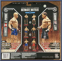 Georges St-Pierre vs. Matt Hughes from UFC - Ultimate Fighting Championship - Ultimate Battles manufactured by Jakks Pacific [Back]