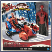 Spider-Man (with Turbo Racer) from Ultimate Spider-Man - Titan Hero Series manufactured by Hasbro [Front]