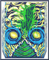 Metaluna Mutant (Blue Glow) from Universal Monsters - Ultimates manufactured by Super7 [Back]