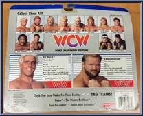 Ric Flair & Arn Anderson from WCW - Tag Teams - Released in US manufactured by Galoob [Back]