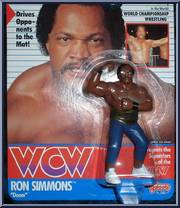 Ron Simmons (Blue Suit) from WCW - Series 1 - Released in US manufactured by Galoob [Front]