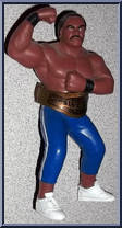 Ron Simmons (Blue Suit with White Stripe) from WCW - Series 2 - Released in UK manufactured by Galoob [Loose]