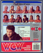 Scott Steiner (Yellow Suit) from WCW - Series 1 - Released in US manufactured by Galoob [Back]