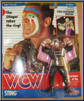 Sting (with Robe) from WCW - UK Exclusives manufactured by Galoob [Front]