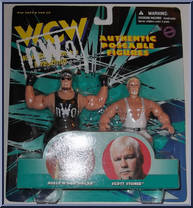 Hollywood Hogan & Scott Steiner from WCW - 4.5" Scale - NWO manufactured by Original San Francisco Toymakers [Front]