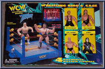 Thunder Wrestling Ring / Cage / 4 Figures Action Figure