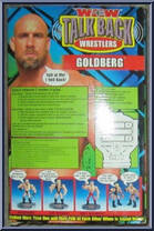 Goldberg from WCW - Talk Back manufactured by Toy Biz [Back]