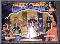 Heavyweight Champions - Hollywood Hogan / Goldberg / Sting from WCW - Multi-Packs manufactured by Toy Biz [Front]