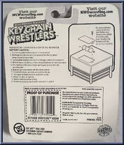 Hollywood Hogan from WCW - Key Chain Wrestlers - Electronic Talking manufactured by Toy Biz [Back]