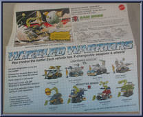 Saw Boss from Wheeled Warriors - Monster Minds manufactured by Mattel [Back]