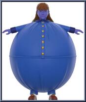 Violet Beauregarde (Blueberry) from Willy Wonka & the Chocolate Factory - ReAction Figures manufactured by Super7 [Loose]