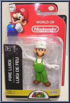 Fire Luigi from World of Nintendo - Series 2-1 manufactured by Jakks Pacific [Front]