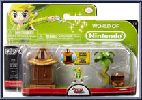 Link + Outset Island from World of Nintendo - Micro Land - Series 1-3 manufactured by Jakks Pacific [Front]