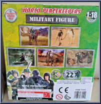 Military Figure (Soldier on Horseback) from World Peacekeepers - Basic Series manufactured by M&C Toy Centre [Back]