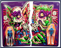 Batula / Werewolf (Neon Blood Splattered) from Worst - Sets manufactured by Super7 [Front]