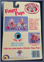 Green Shirt / Pink Pants from Wrinkles - Finger Pups manufactured by LJN [Back]
