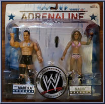 Santino Marella / Maria from WWE Adrenaline - Series 32 manufactured by Jakks Pacific [Front]