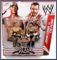 John Cena vs. C.M. Punk from WWE Battle Packs - Series 17 manufactured by Mattel [Front]