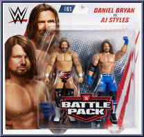Daniel Bryan vs AJ Styles from WWE Battle Packs - Series 61 manufactured by Mattel [Front]